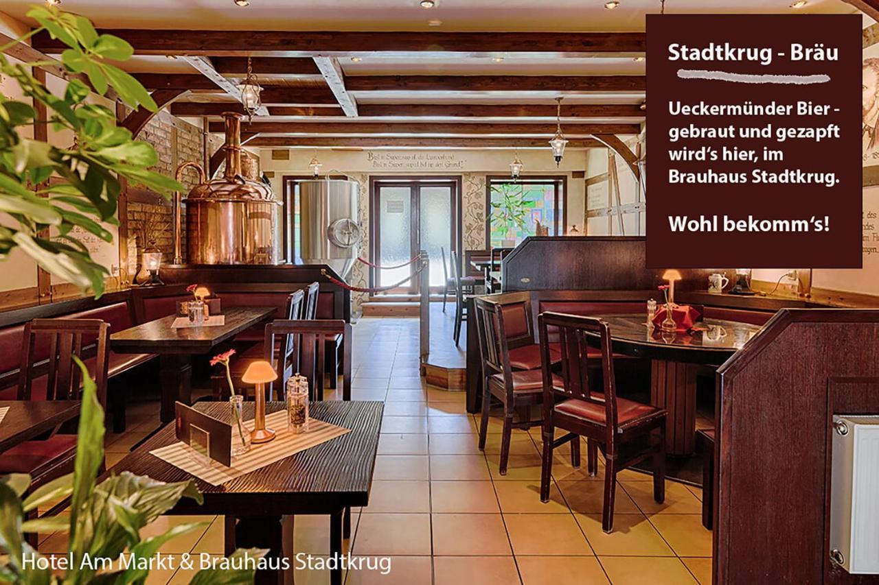 Hotel Am Markt & Brauhaus Stadtkrug Ueckermünde Екстериор снимка